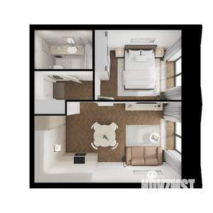 1-к квартира, вторичка, 42м2, 12/15 этаж