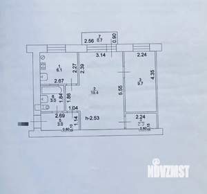 2-к квартира, вторичка, 44м2, 2/3 этаж