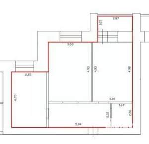 2-к квартира, вторичка, 67м2, 8/9 этаж