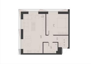 1-к квартира, вторичка, 55м2, 2/6 этаж