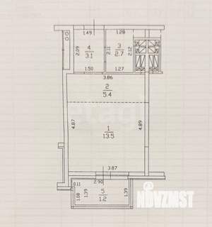 Студия квартира, вторичка, 25м2, 17/19 этаж