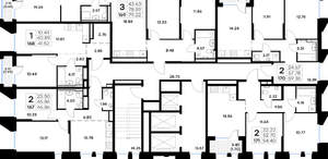 2-к квартира, вторичка, 59м2, 14/20 этаж