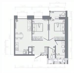 3-к квартира, вторичка, 73м2, 9/25 этаж