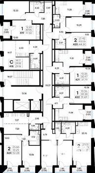 2-к квартира, вторичка, 52м2, 6/20 этаж