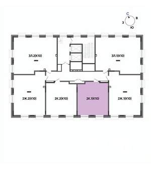 2-к квартира, вторичка, 48м2, 3/14 этаж