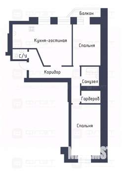 2-к квартира, вторичка, 80м2, 7/7 этаж