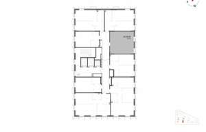 1-к квартира, строящийся дом, 41м2, 19/22 этаж
