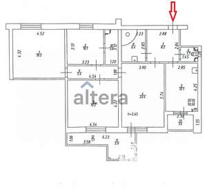 4-к квартира, вторичка, 117м2, 7/10 этаж