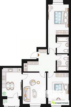 3-к квартира, вторичка, 81м2, 13/20 этаж