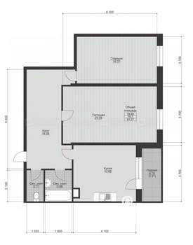 2-к квартира, вторичка, 77м2, 17/24 этаж