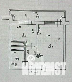 1-к квартира, вторичка, 35м2, 11/18 этаж