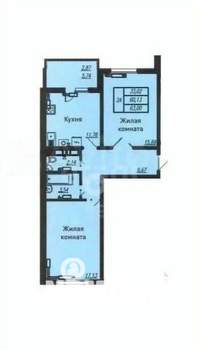 2-к квартира, вторичка, 60м2, 11/19 этаж