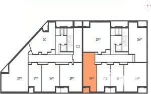 1-к квартира, вторичка, 54м2, 5/8 этаж