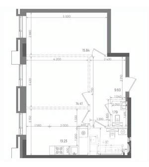 2-к квартира, вторичка, 59м2, 11/14 этаж