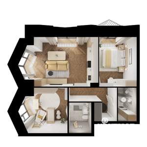 2-к квартира, вторичка, 60м2, 5/15 этаж