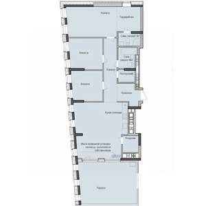 3-к квартира, строящийся дом, 106м2, 15/23 этаж