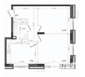 2-к квартира, вторичка, 56м2, 9/22 этаж