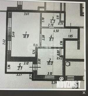 1-к квартира, вторичка, 41м2, 1/16 этаж