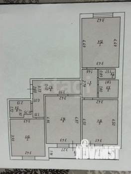 3-к квартира, вторичка, 83м2, 14/17 этаж