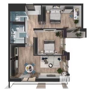 2-к квартира, вторичка, 69м2, 10/25 этаж
