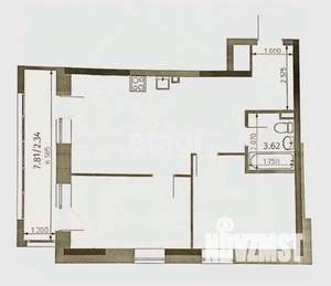 3-к квартира, вторичка, 64м2, 20/25 этаж