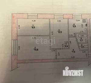 3-к квартира, вторичка, 60м2, 3/5 этаж