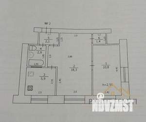 2-к квартира, вторичка, 41м2, 2/5 этаж