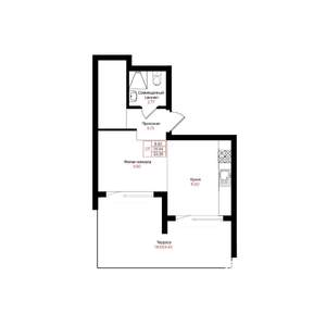 Студия квартира, вторичка, 33м2, 10/25 этаж