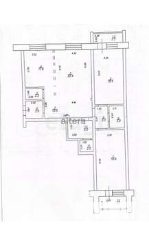 3-к квартира, вторичка, 104м2, 9/10 этаж