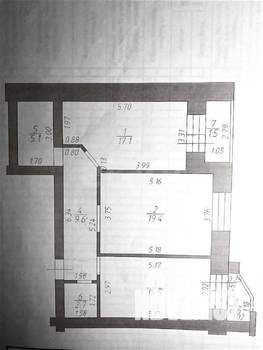 2-к квартира, вторичка, 72м2, 9/9 этаж
