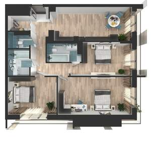 3-к квартира, вторичка, 97м2, 7/24 этаж