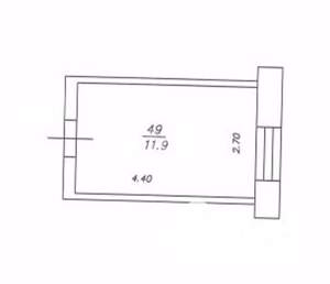 Студия квартира, вторичка, 12м2, 2/5 этаж