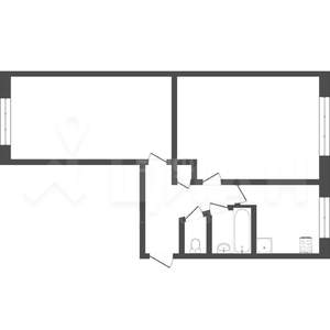 2-к квартира, вторичка, 48м2, 6/10 этаж