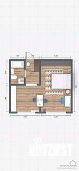 1-к квартира, вторичка, 40м2, 1/10 этаж
