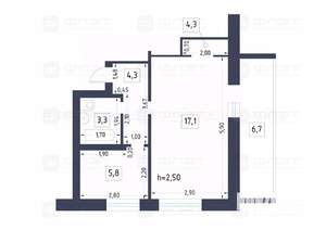 1-к квартира, вторичка, 35м2, 7/9 этаж