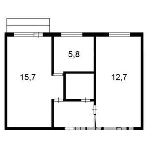 2-к квартира, вторичка, 42м2, 1/9 этаж
