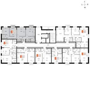 3-к квартира, вторичка, 79м2, 4/14 этаж