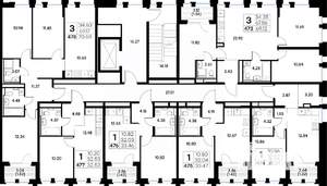 3-к квартира, вторичка, 71м2, 3/20 этаж