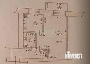 1-к квартира, вторичка, 33м2, 2/6 этаж