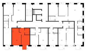 1-к квартира, вторичка, 39м2, 12/16 этаж