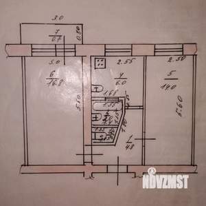 2-к квартира, вторичка, 48м2, 5/5 этаж
