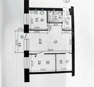 2-к квартира, вторичка, 42м2, 4/5 этаж