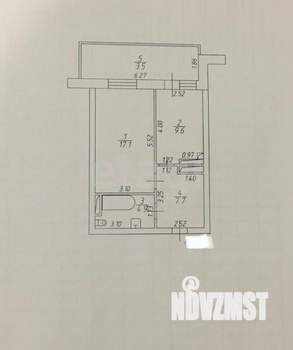 1-к квартира, вторичка, 43м2, 15/17 этаж