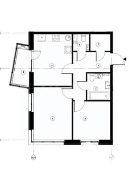 2-к квартира, вторичка, 56м2, 7/20 этаж