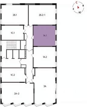 1-к квартира, вторичка, 41м2, 12/14 этаж