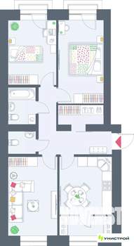 3-к квартира, вторичка, 76м2, 10/10 этаж