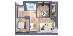 2-к квартира, вторичка, 48м2, 11/22 этаж