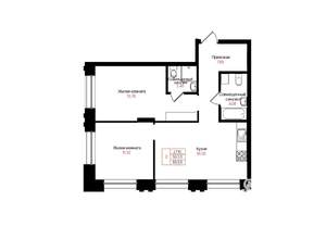 2-к квартира, вторичка, 60м2, 3/25 этаж
