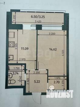1-к квартира, вторичка, 38м2, 17/27 этаж