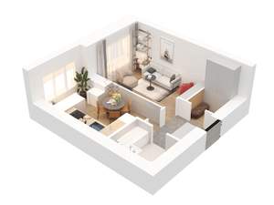 1-к квартира, вторичка, 33м2, 5/15 этаж